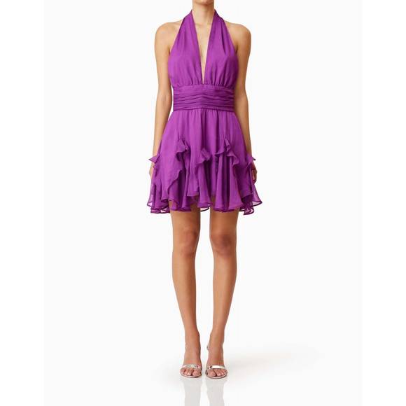 NEW ELLIATT mia party mini dress in orchid